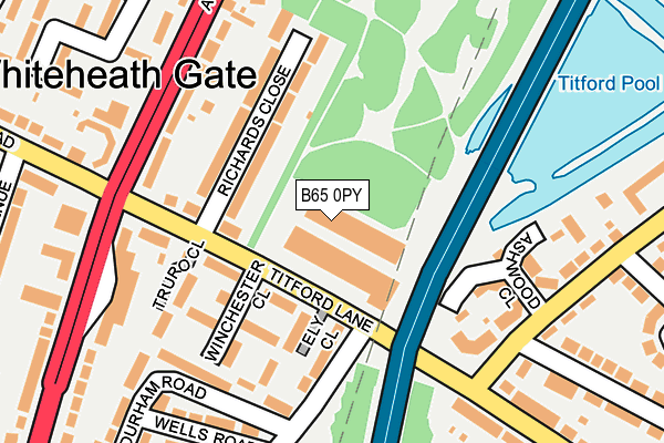 B65 0PY map - OS OpenMap – Local (Ordnance Survey) B65 0PY map - OS OpenMap – Local (Ordnance Survey)