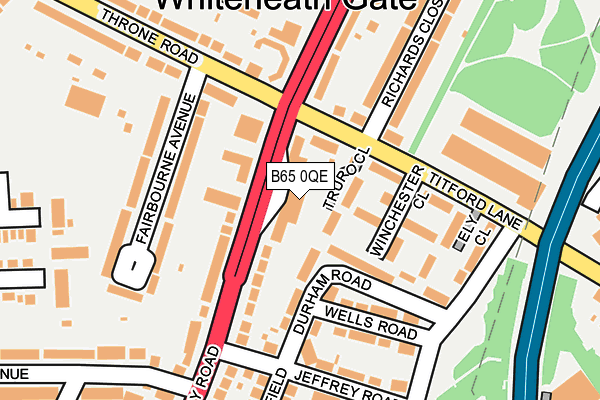 B65 0QE map - OS OpenMap – Local (Ordnance Survey) B65 0QE map - OS OpenMap – Local (Ordnance Survey)