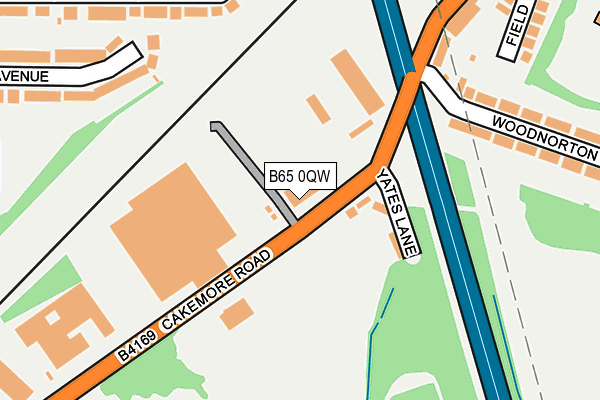 B65 0QW map - OS OpenMap – Local (Ordnance Survey) B65 0QW map - OS OpenMap – Local (Ordnance Survey)