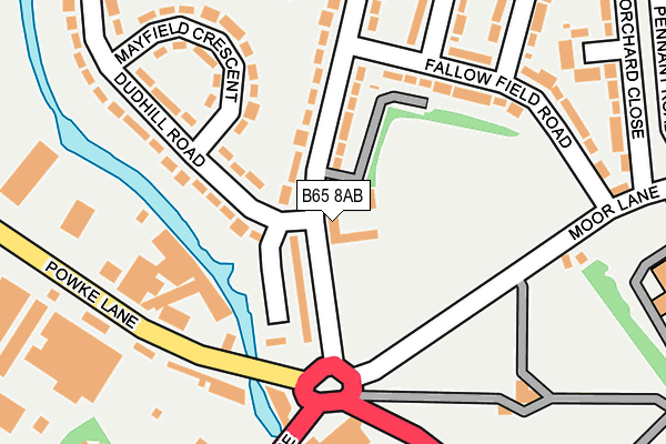 B65 8AB map - OS OpenMap – Local (Ordnance Survey) B65 8AB map - OS OpenMap – Local (Ordnance Survey)