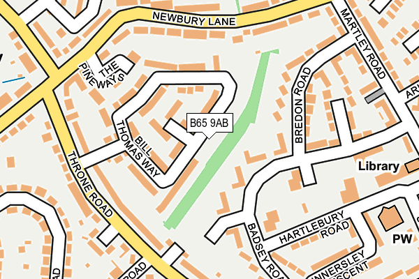 B65 9AB map - OS OpenMap – Local (Ordnance Survey) B65 9AB map - OS OpenMap – Local (Ordnance Survey)