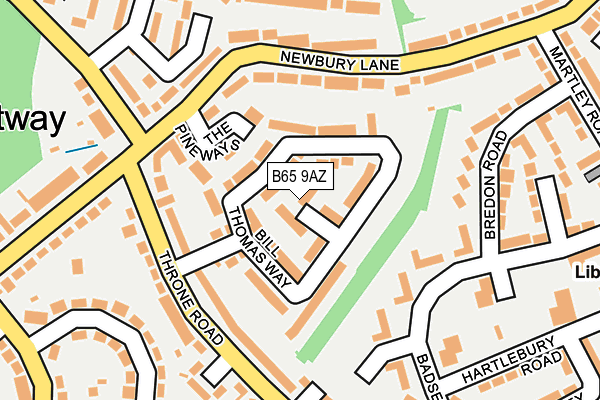 B65 9AZ map - OS OpenMap – Local (Ordnance Survey) B65 9AZ map - OS OpenMap – Local (Ordnance Survey)