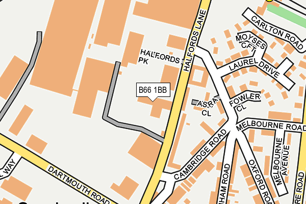 B66 1BB map - OS OpenMap – Local (Ordnance Survey) B66 1BB map - OS OpenMap – Local (Ordnance Survey)