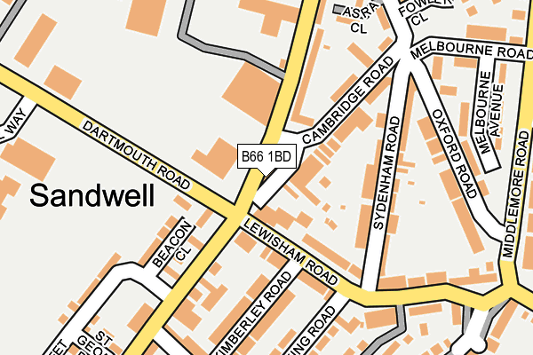 B66 1BD map - OS OpenMap – Local (Ordnance Survey) B66 1BD map - OS OpenMap – Local (Ordnance Survey)