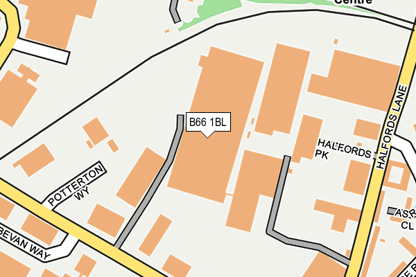 B66 1BL map - OS OpenMap – Local (Ordnance Survey) B66 1BL map - OS OpenMap – Local (Ordnance Survey)