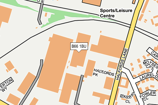 B66 1BU map - OS OpenMap – Local (Ordnance Survey) B66 1BU map - OS OpenMap – Local (Ordnance Survey)