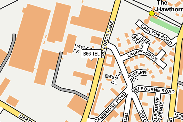 B66 1EL map - OS OpenMap – Local (Ordnance Survey) B66 1EL map - OS OpenMap – Local (Ordnance Survey)