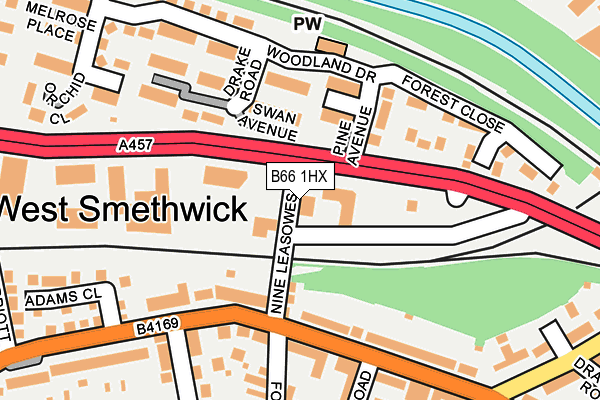B66 1HX map - OS OpenMap – Local (Ordnance Survey) B66 1HX map - OS OpenMap – Local (Ordnance Survey)