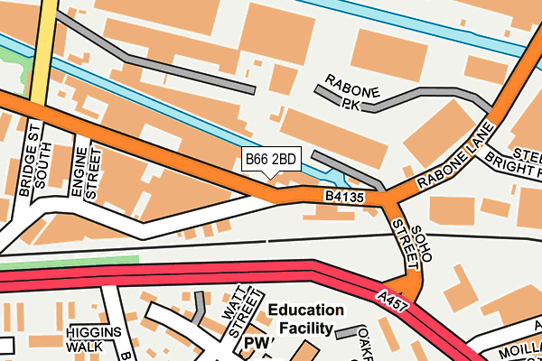 B66 2BD map - OS OpenMap – Local (Ordnance Survey) B66 2BD map - OS OpenMap – Local (Ordnance Survey)