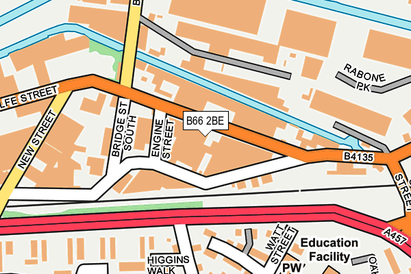 B66 2BE map - OS OpenMap – Local (Ordnance Survey) B66 2BE map - OS OpenMap – Local (Ordnance Survey)
