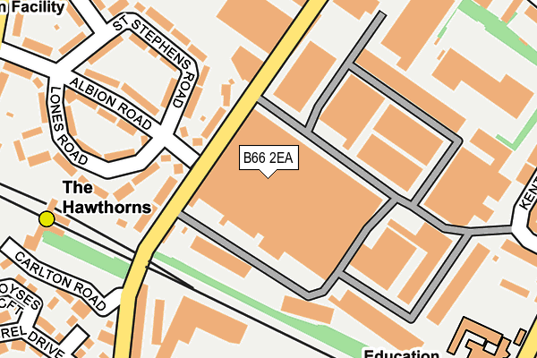 B66 2EA map - OS OpenMap – Local (Ordnance Survey) B66 2EA map - OS OpenMap – Local (Ordnance Survey)