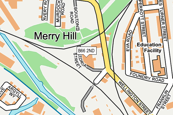 B66 2ND map - OS OpenMap – Local (Ordnance Survey) B66 2ND map - OS OpenMap – Local (Ordnance Survey)
