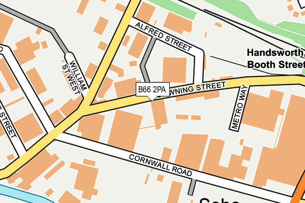B66 2PA map - OS OpenMap – Local (Ordnance Survey) B66 2PA map - OS OpenMap – Local (Ordnance Survey)
