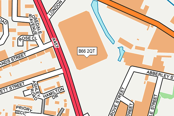 B66 2QT map - OS OpenMap – Local (Ordnance Survey) B66 2QT map - OS OpenMap – Local (Ordnance Survey)