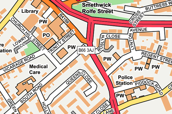 B66 3AJ map - OS OpenMap – Local (Ordnance Survey) B66 3AJ map - OS OpenMap – Local (Ordnance Survey)