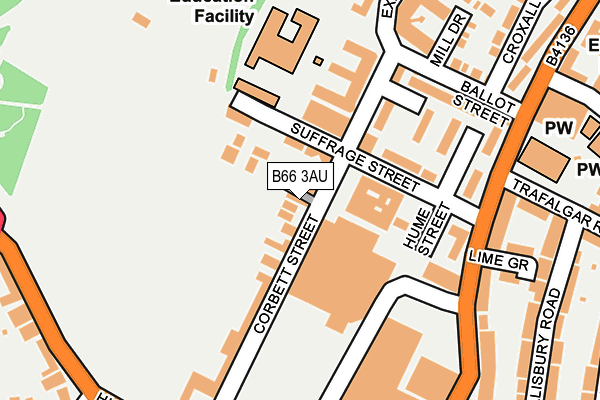 B66 3AU map - OS OpenMap – Local (Ordnance Survey) B66 3AU map - OS OpenMap – Local (Ordnance Survey)
