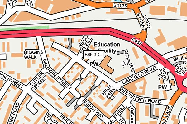 B66 3DU map - OS OpenMap – Local (Ordnance Survey) B66 3DU map - OS OpenMap – Local (Ordnance Survey)