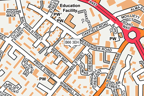 B66 3EH map - OS OpenMap – Local (Ordnance Survey) B66 3EH map - OS OpenMap – Local (Ordnance Survey)