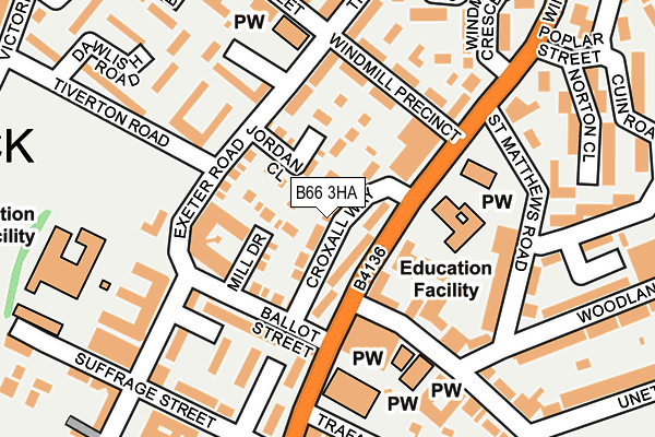 B66 3HA map - OS OpenMap – Local (Ordnance Survey) B66 3HA map - OS OpenMap – Local (Ordnance Survey)