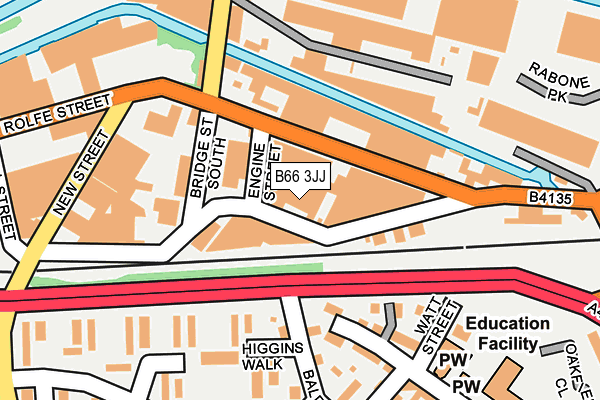 B66 3JJ map - OS OpenMap – Local (Ordnance Survey) B66 3JJ map - OS OpenMap – Local (Ordnance Survey)
