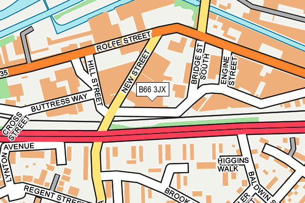 B66 3JX map - OS OpenMap – Local (Ordnance Survey) B66 3JX map - OS OpenMap – Local (Ordnance Survey)