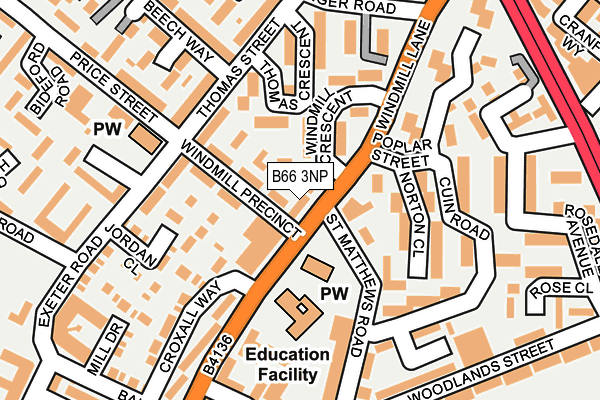 B66 3NP map - OS OpenMap – Local (Ordnance Survey) B66 3NP map - OS OpenMap – Local (Ordnance Survey)