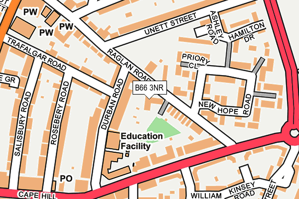 B66 3NR map - OS OpenMap – Local (Ordnance Survey) B66 3NR map - OS OpenMap – Local (Ordnance Survey)