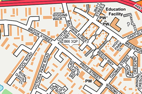 B66 3QP map - OS OpenMap – Local (Ordnance Survey) B66 3QP map - OS OpenMap – Local (Ordnance Survey)