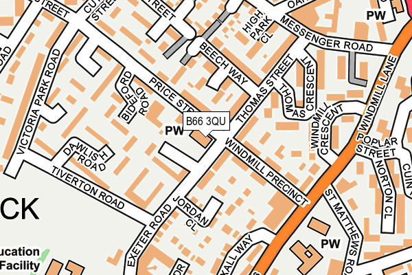 B66 3QU map - OS OpenMap – Local (Ordnance Survey) B66 3QU map - OS OpenMap – Local (Ordnance Survey)