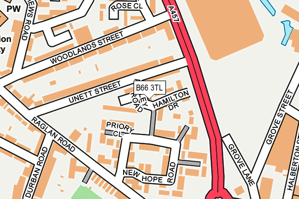 B66 3TL map - OS OpenMap – Local (Ordnance Survey) B66 3TL map - OS OpenMap – Local (Ordnance Survey)