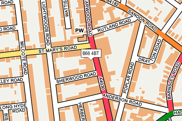 B66 4BT map - OS OpenMap – Local (Ordnance Survey) B66 4BT map - OS OpenMap – Local (Ordnance Survey)