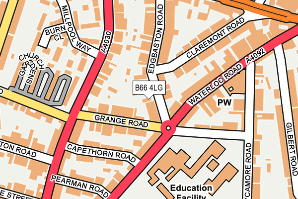 B66 4LG map - OS OpenMap – Local (Ordnance Survey) B66 4LG map - OS OpenMap – Local (Ordnance Survey)
