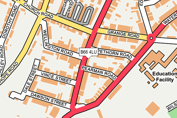 B66 4LU map - OS OpenMap – Local (Ordnance Survey) B66 4LU map - OS OpenMap – Local (Ordnance Survey)