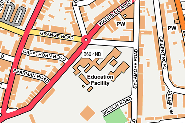 B66 4ND map - OS OpenMap – Local (Ordnance Survey) B66 4ND map - OS OpenMap – Local (Ordnance Survey)