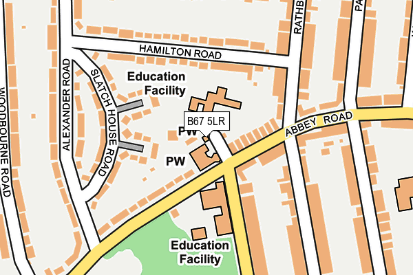 B67 5LR map - OS OpenMap – Local (Ordnance Survey) B67 5LR map - OS OpenMap – Local (Ordnance Survey)