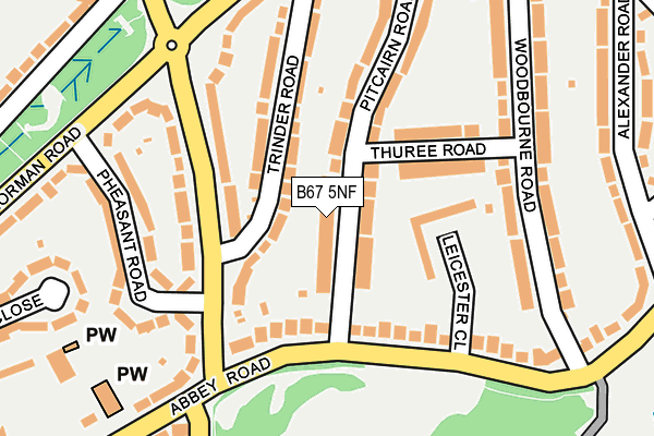 B67 5NF map - OS OpenMap – Local (Ordnance Survey) B67 5NF map - OS OpenMap – Local (Ordnance Survey)