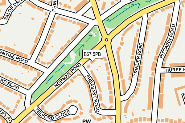 B67 5PB map - OS OpenMap – Local (Ordnance Survey) B67 5PB map - OS OpenMap – Local (Ordnance Survey)