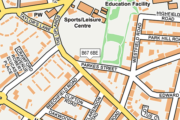 B67 6BE map - OS OpenMap – Local (Ordnance Survey) B67 6BE map - OS OpenMap – Local (Ordnance Survey)