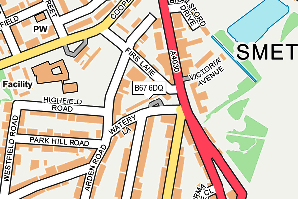 B67 6DQ map - OS OpenMap – Local (Ordnance Survey) B67 6DQ map - OS OpenMap – Local (Ordnance Survey)