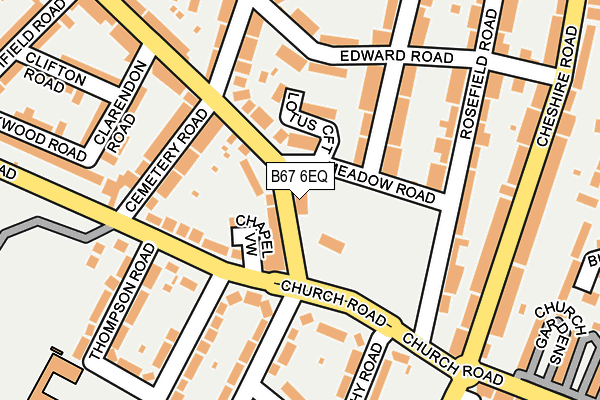B67 6EQ map - OS OpenMap – Local (Ordnance Survey) B67 6EQ map - OS OpenMap – Local (Ordnance Survey)