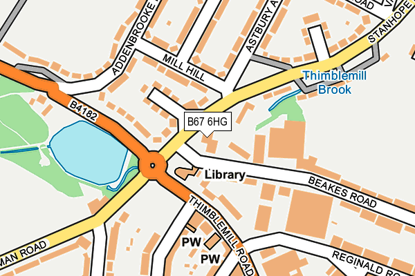 B67 6HG map - OS OpenMap – Local (Ordnance Survey) B67 6HG map - OS OpenMap – Local (Ordnance Survey)