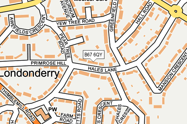 B67 6QY map - OS OpenMap – Local (Ordnance Survey) B67 6QY map - OS OpenMap – Local (Ordnance Survey)