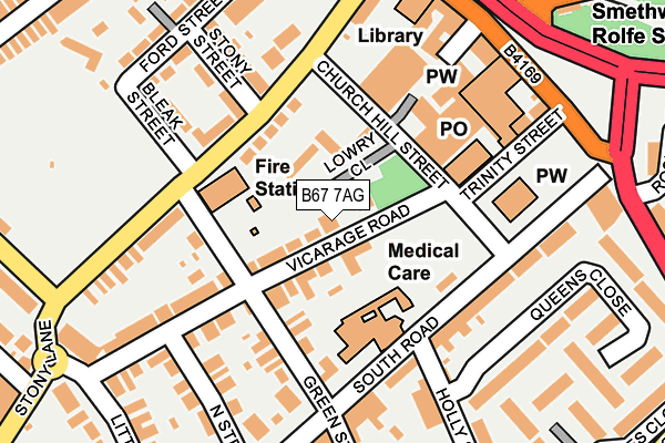 B67 7AG map - OS OpenMap – Local (Ordnance Survey) B67 7AG map - OS OpenMap – Local (Ordnance Survey)