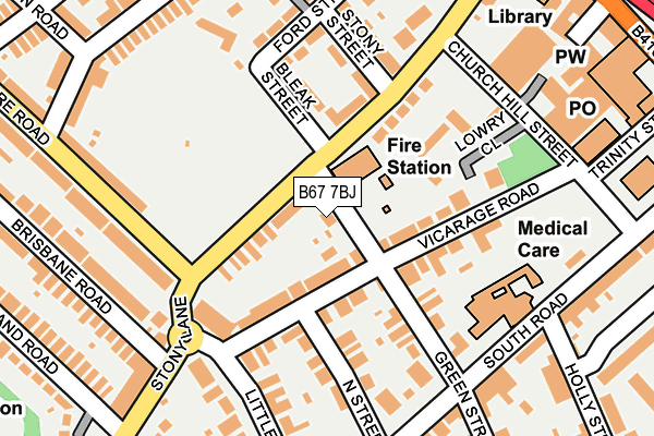 B67 7BJ map - OS OpenMap – Local (Ordnance Survey) B67 7BJ map - OS OpenMap – Local (Ordnance Survey)