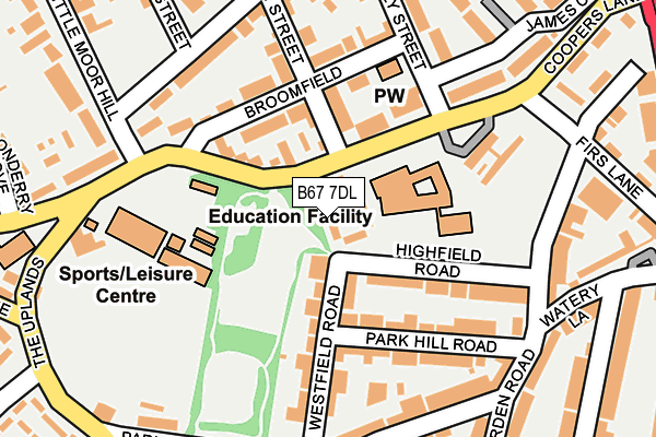 B67 7DL map - OS OpenMap – Local (Ordnance Survey) B67 7DL map - OS OpenMap – Local (Ordnance Survey)