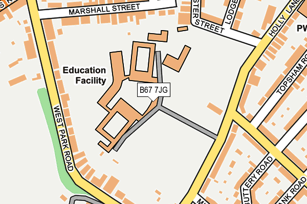 B67 7JG map - OS OpenMap – Local (Ordnance Survey) B67 7JG map - OS OpenMap – Local (Ordnance Survey)