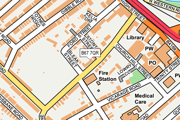 B67 7QR map - OS OpenMap – Local (Ordnance Survey) B67 7QR map - OS OpenMap – Local (Ordnance Survey)