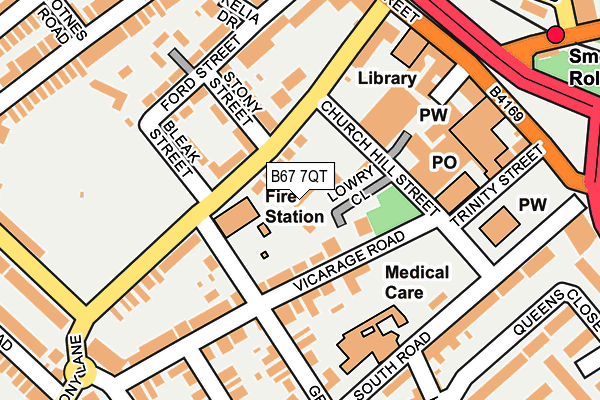 B67 7QT map - OS OpenMap – Local (Ordnance Survey) B67 7QT map - OS OpenMap – Local (Ordnance Survey)