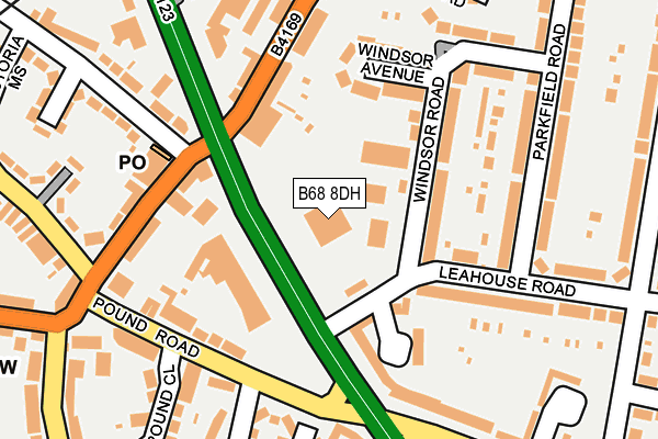 B68 8DH map - OS OpenMap – Local (Ordnance Survey) B68 8DH map - OS OpenMap – Local (Ordnance Survey)