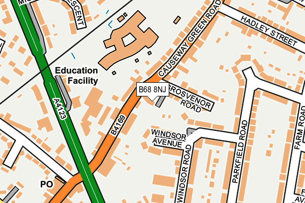 B68 8NJ map - OS OpenMap – Local (Ordnance Survey) B68 8NJ map - OS OpenMap – Local (Ordnance Survey)